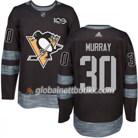 Pittsburgh Penguins Hockeydrakt Matt Murray 30 1917-2017 100th Anniversary Svart Adidas Authentic - Herre